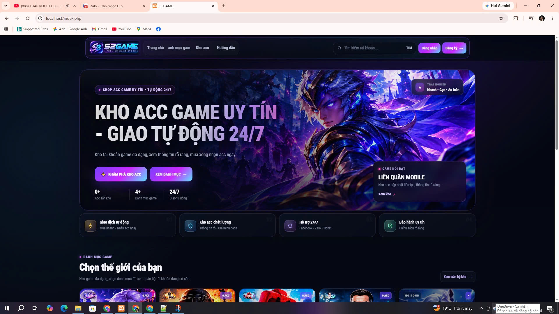 Source Shop Bán Acc Game Đủ Thể Loại