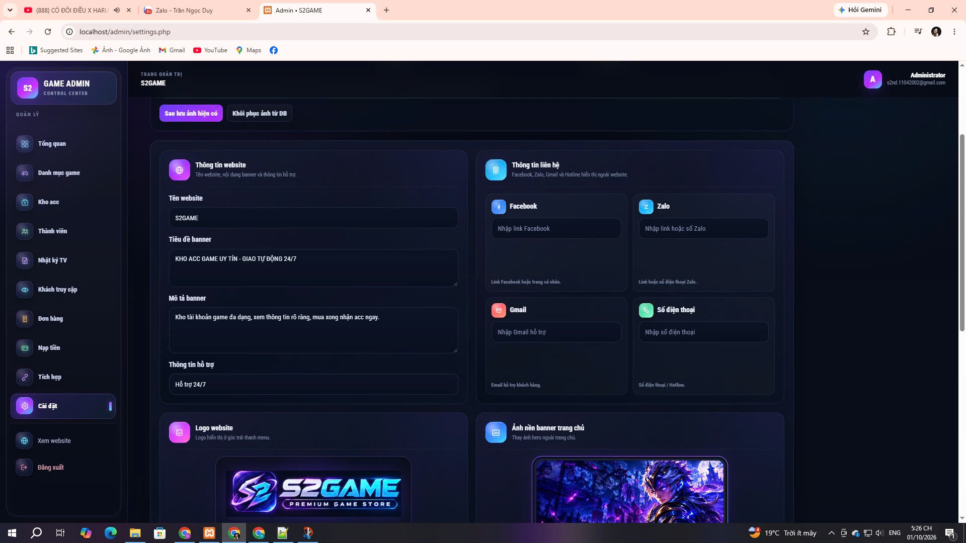 Source Shop Bán Acc Game Đủ Thể Loại - ảnh 2